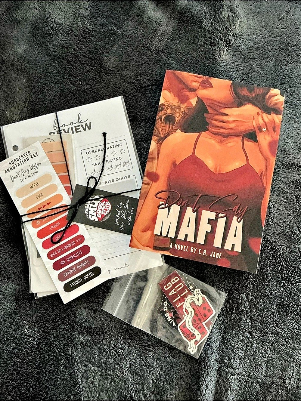 C.R. Jane Don’t Say Mafia Dark Mafia Romance Sign Book Limited Edition